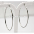 Silver hoops earrings oval small hoop earrings for women